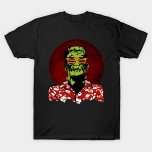 Frankenstein is on vacation - Frankie goes to Holiday T-Shirt